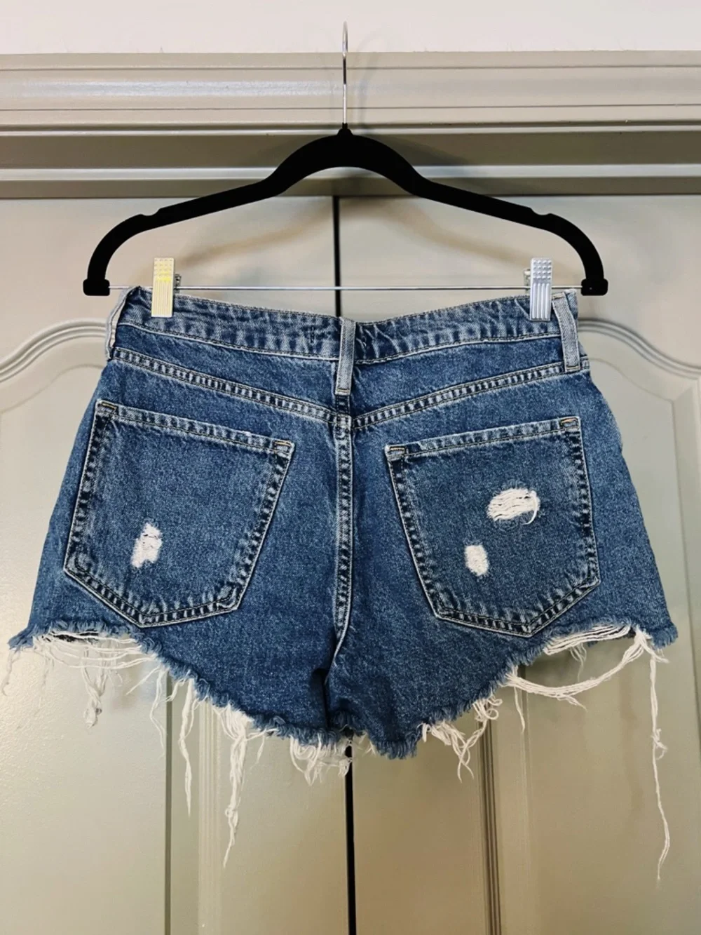 Forever 21 Distressed High Rise Denim Cutoff Shorts | Festival Y2K Indie Sleaze